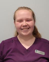 Olivia vet assistant at Sugar River Animal Hospital in Grantham, New Hampshire